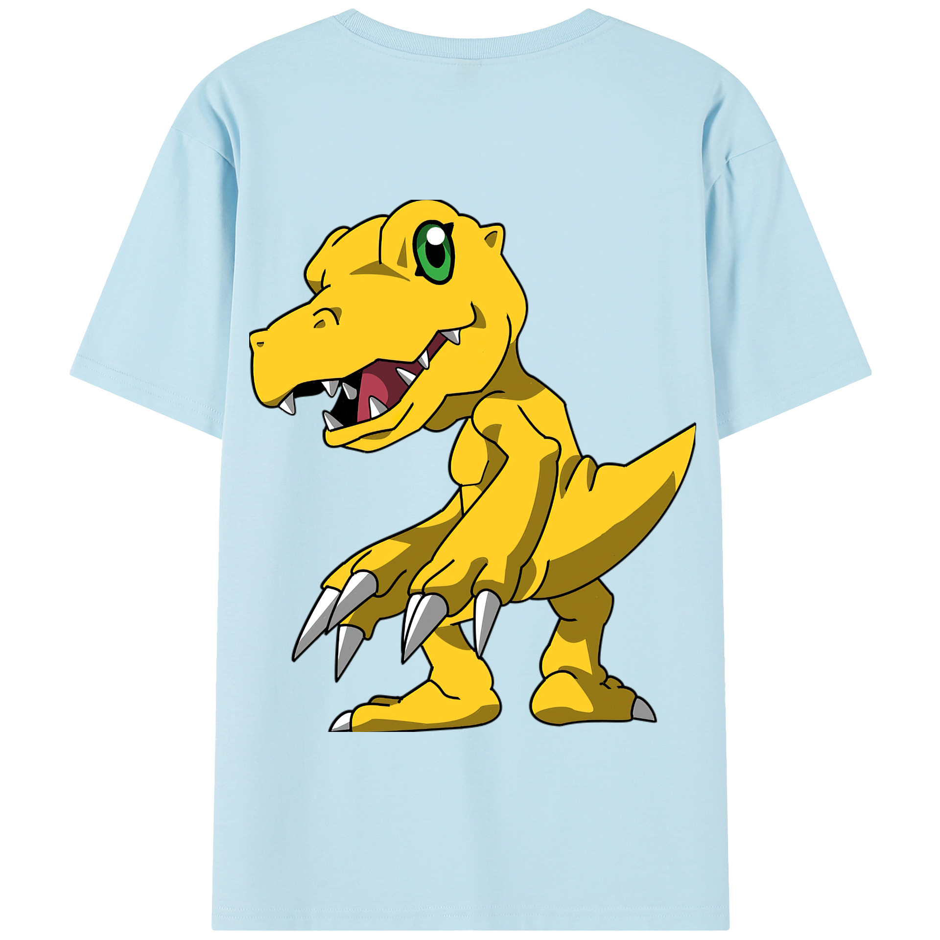 （画像用） Digimon デジタルモンスター/デジモン 綿100％半袖Tシャツ（背面プリント）